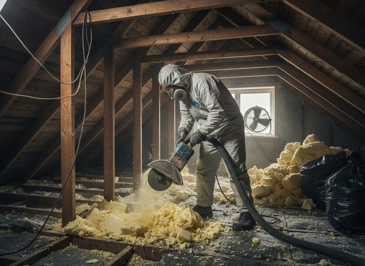 Closed Cell Spray Foam Removal in Hull, Yorkshire