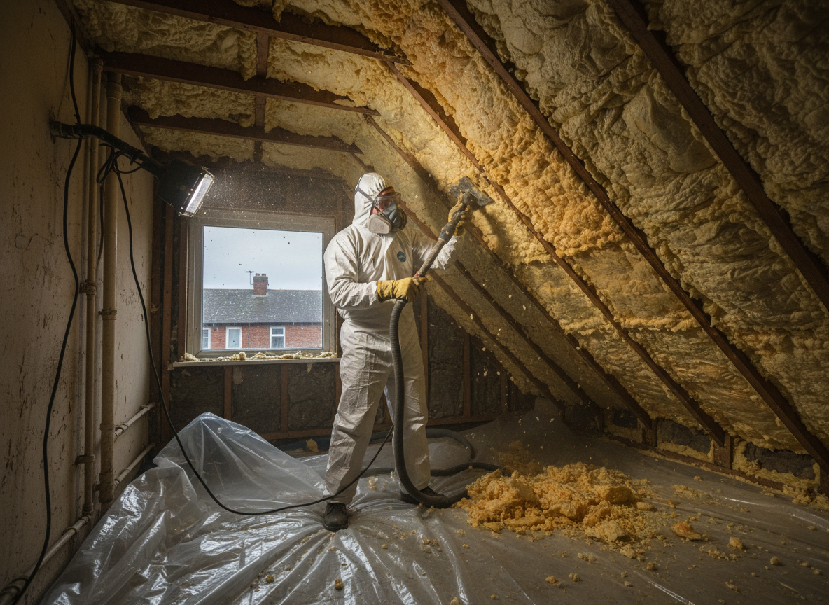 Spray Foam Insulation Removal in Hull, Yorkshire